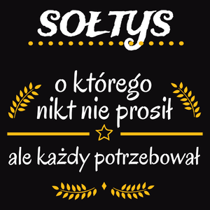 Sołtys Którego Każdy Potrzebował - Męska Bluza z kapturem Czarna