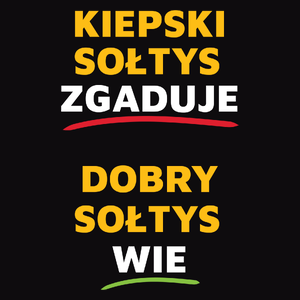 Dobry Sołtys Wie A Nie Zgaduje - Męska Bluza z kapturem Czarna