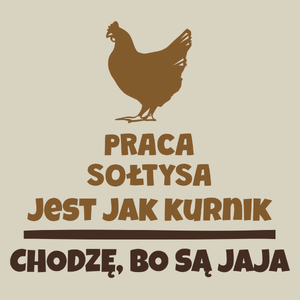 Praca Sołtysa Jest Jak Kurnik - Torba Na Zakupy Natural