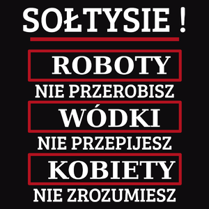 Sołtysie! Roboty Nie Przerobisz! - Męska Bluza Czarna