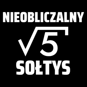 Nieobliczalny Sołtys - Torba Na Zakupy Czarna