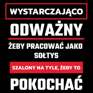 Odważny Szalony Sołtys - Torba Na Zakupy Czarna