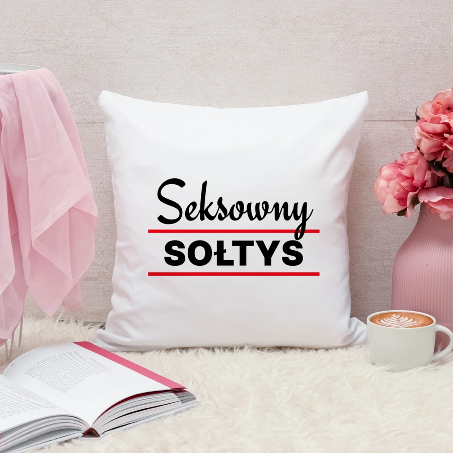 Seksowny Sołtys - Poduszka Biała