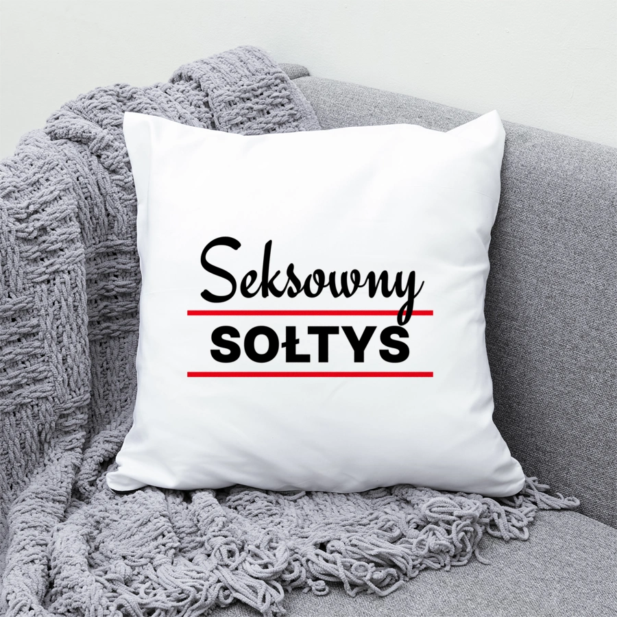 Seksowny Sołtys - Poduszka Biała