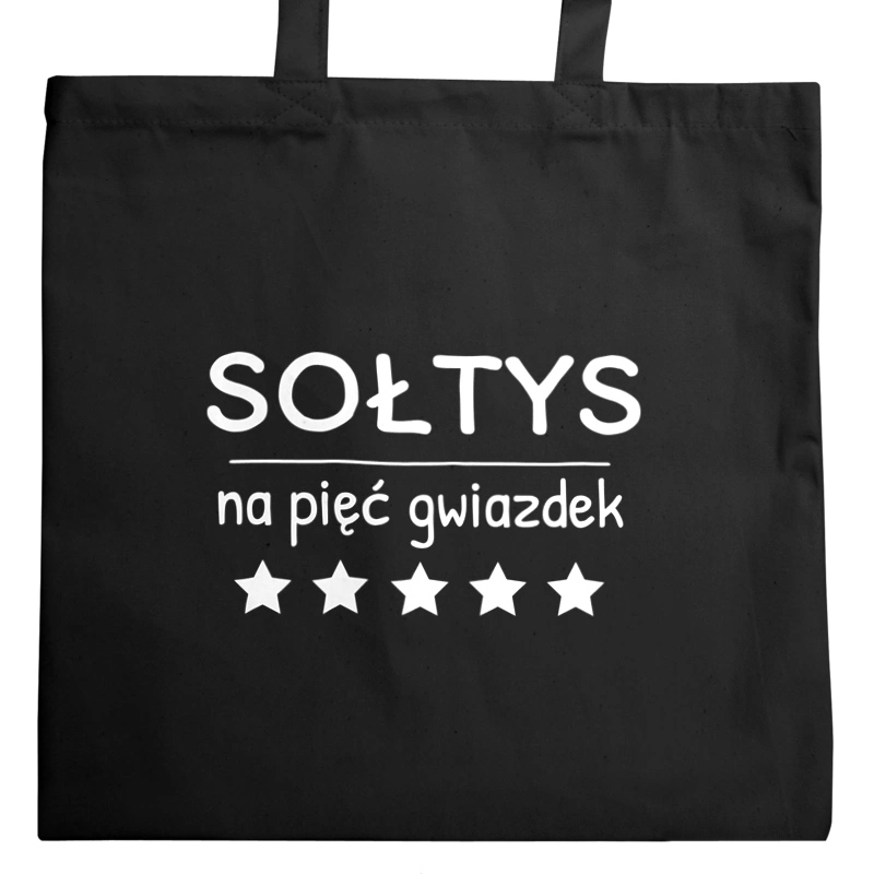 Sołtys Na 5 Gwiazdek - Torba Na Zakupy Czarna