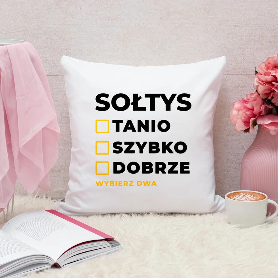 Szybko Tanio Dobrze Sołtys - Poduszka Biała