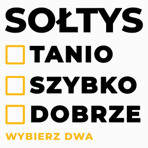 Szybko Tanio Dobrze Sołtys - Poduszka Biała