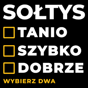 Szybko Tanio Dobrze Sołtys - Torba Na Zakupy Czarna