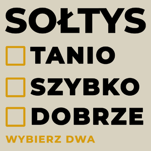 Szybko Tanio Dobrze Sołtys - Torba Na Zakupy Natural