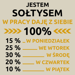 sołtys w pracy daje z siebie 100%  - Torba Na Zakupy Natural