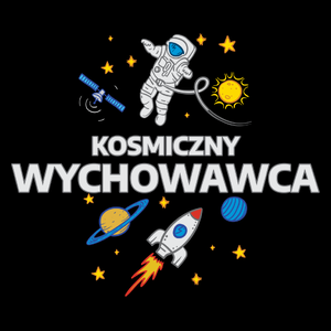 Kosmiczny Wychowawca - Torba Na Zakupy Czarna