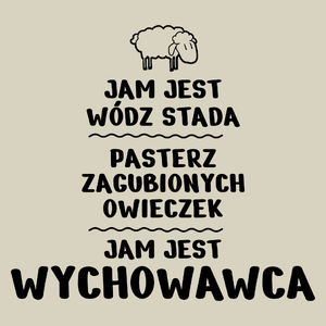 Jam Jest Wychowawca Wódz Stada - Torba Na Zakupy Natural