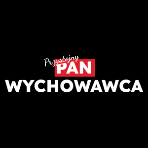 Przystojny Pan Wychowawca - Torba Na Zakupy Czarna