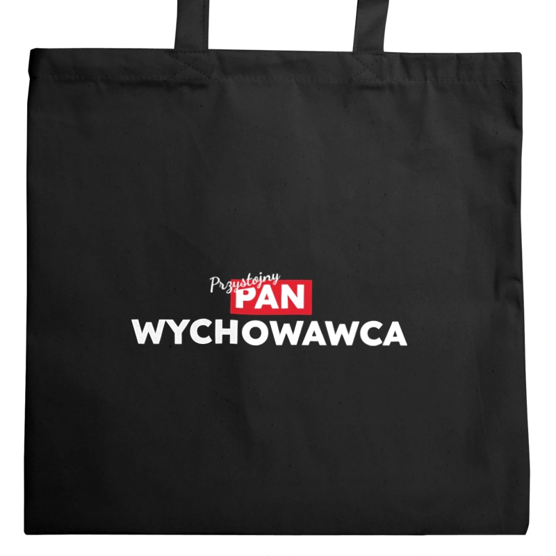 Przystojny Pan Wychowawca - Torba Na Zakupy Czarna