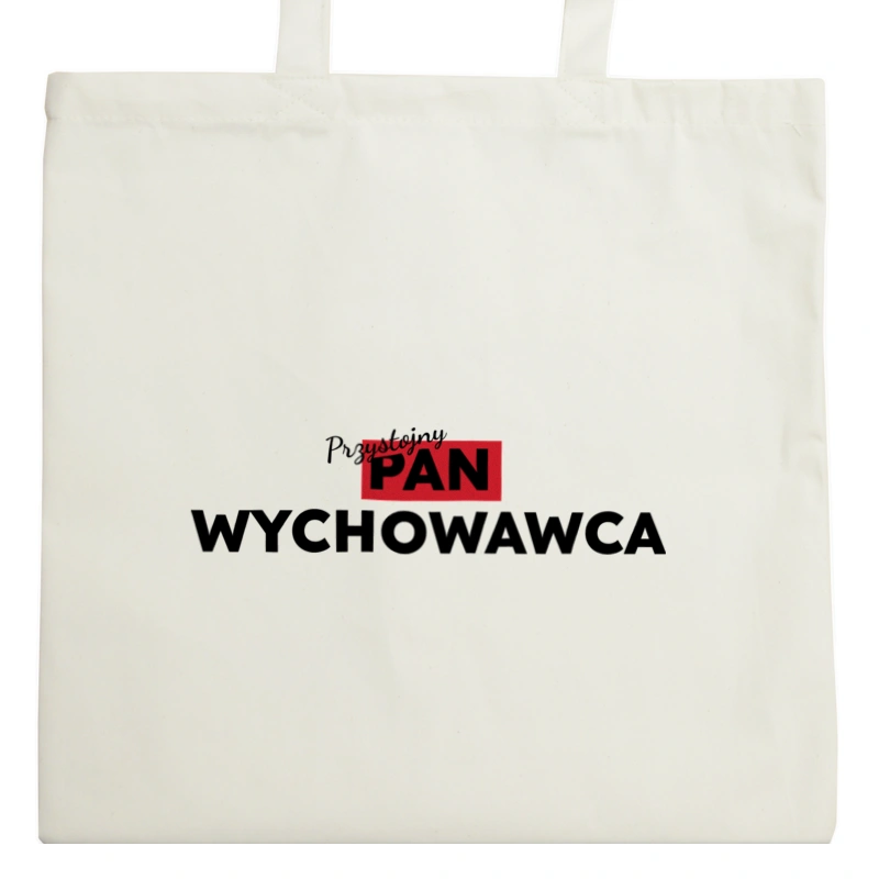 Przystojny Pan Wychowawca - Torba Na Zakupy Natural