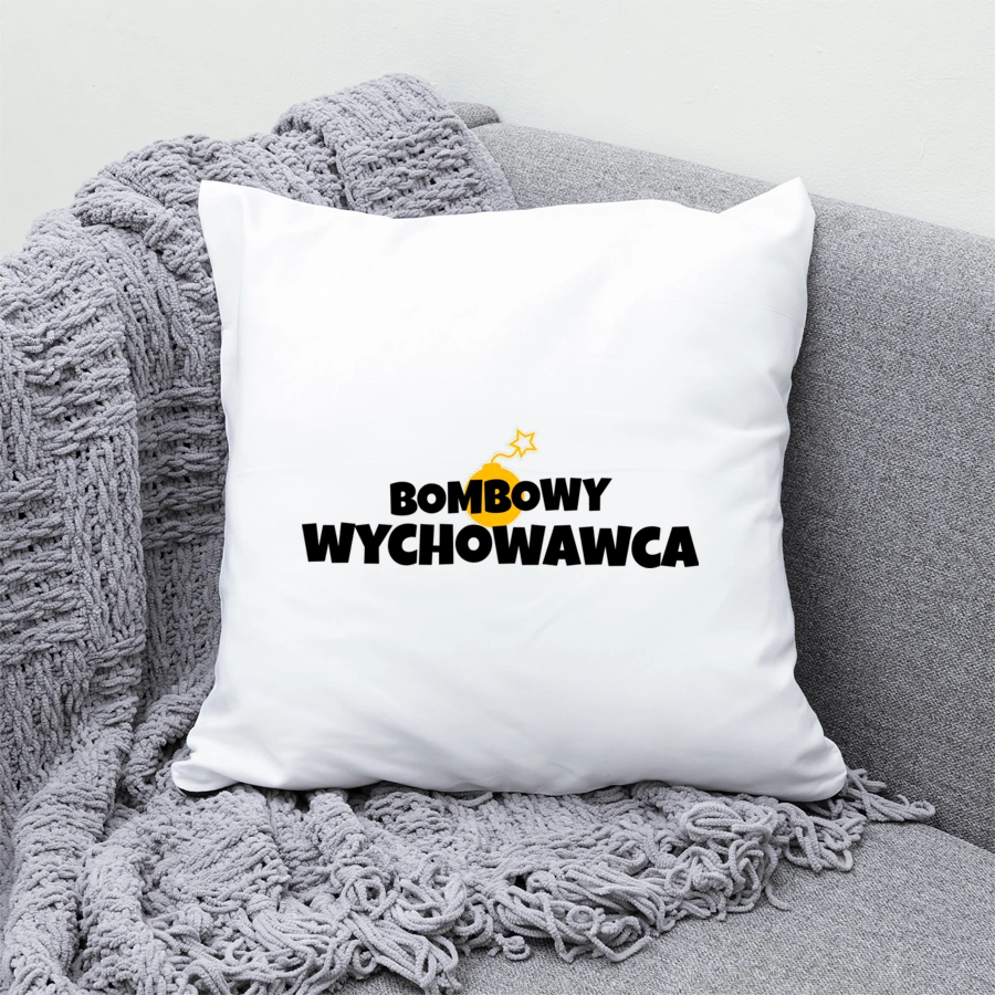 Bombowy Wychowawca - Poduszka Biała