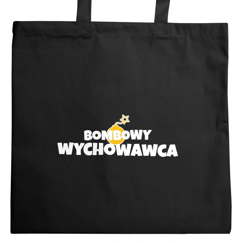 Bombowy Wychowawca - Torba Na Zakupy Czarna