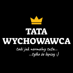 Tata Wychowawca Lepszy - Torba Na Zakupy Czarna