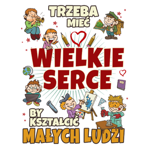 Nauczyciel Wielkie Serce - Kubek Biały