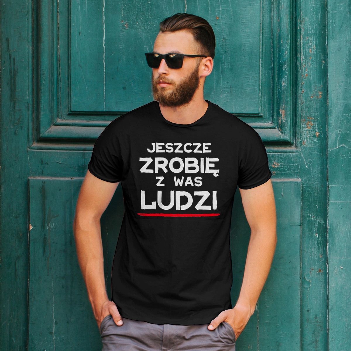 Jeszcze zrobię z was ludzi dzień nauczyciela - Męska Koszulka Czarna