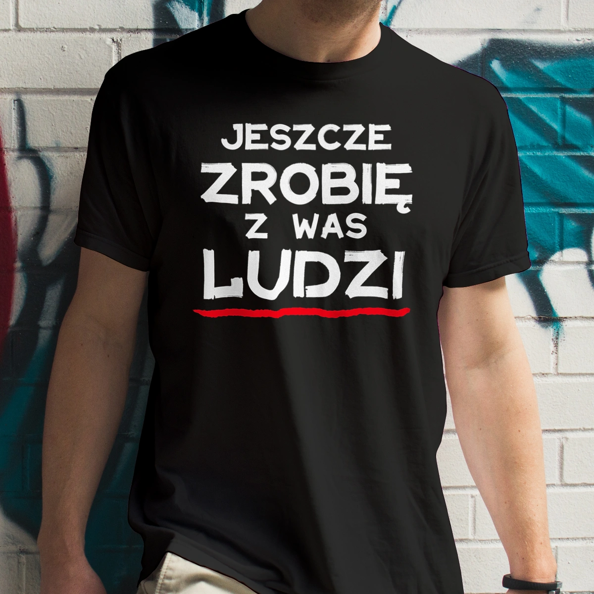 Jeszcze zrobię z was ludzi dzień nauczyciela - Męska Koszulka Czarna