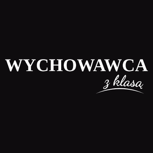 Wychowawca z klasą dzień nauczyciela - Męska Koszulka Czarna