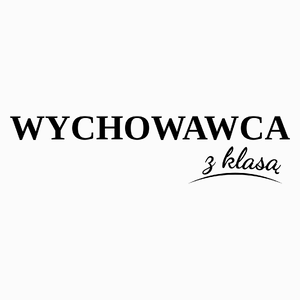 Wychowawca z klasą dzień nauczyciela - Poduszka Biała