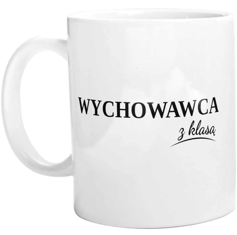 Wychowawca z klasą dzień nauczyciela - Kubek Biały