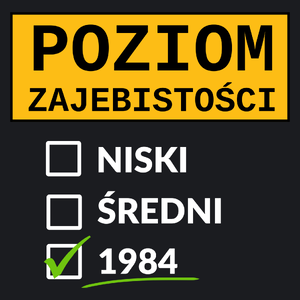 Poziom Za*Ebistości Urodziny 1983 - Damska Koszulka Czarna