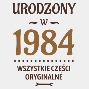 Urodzony W 1983 Wszystkie Części Oryginalne - Męska Koszulka Biała