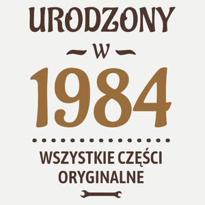 Urodzony W 1983 Wszystkie Części Oryginalne - Damska Koszulka Biała