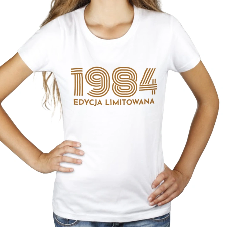 1983 Edycja Limitowana Urodziny 40 - Damska Koszulka Biała