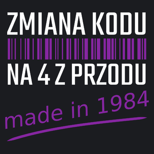 Zmiana Kodu Na 4 Z Przodu Urodziny 40 Lat 1983 - Damska Koszulka Czarna