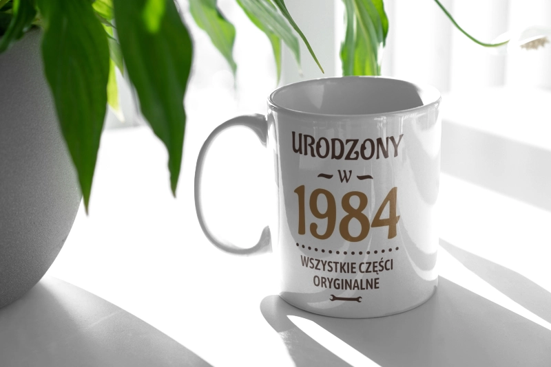 Urodzony W 1983 Wszystkie Części Oryginalne - Kubek Biały