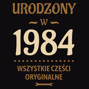 Urodzony W 1983 Wszystkie Części Oryginalne - Męska Bluza z kapturem Czarna