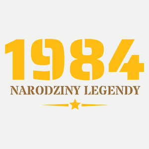 Narodziny Legendy 1983 Rok 40 Lat - Damska Koszulka Biała