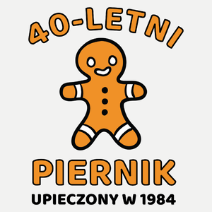 40 Letni Piernik Rok 1983 Urodziny - Damska Koszulka Biała