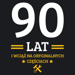 90 Lat I Wciąż Na Oryginalnych Częściach - Damska Koszulka Czarna