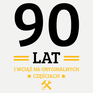 90 Lat I Wciąż Na Oryginalnych Częściach - Damska Koszulka Biała