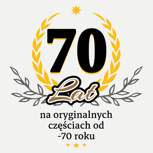 70 Na Oryginalnych Częściach Od 1953 Roku - Damska Koszulka Biała