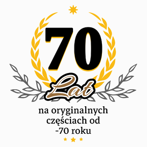 70 Na Oryginalnych Częściach Od 1953 Roku - Poduszka Biała