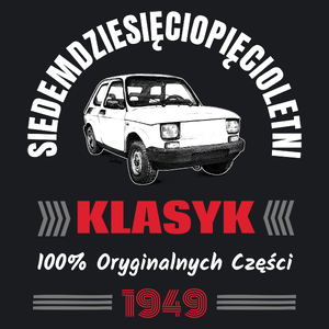 75 Letni Klasyk 1948 Rok - Damska Koszulka Czarna