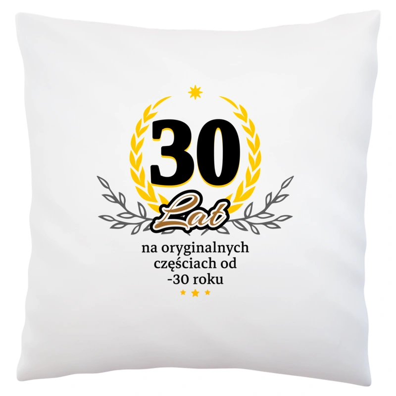 30 Na Oryginalnych Częściach Od 1993 Roku - Poduszka Biała