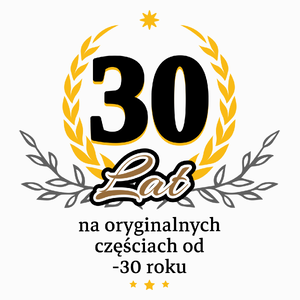 30 Na Oryginalnych Częściach Od 1993 Roku - Poduszka Biała