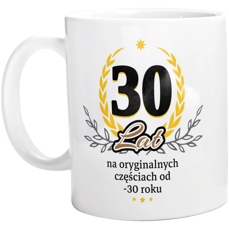 30 Na Oryginalnych Częściach Od 1993 Roku - Kubek Biały