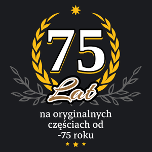 75 Na Oryginalnych Częściach Od 1948 Roku - Damska Koszulka Czarna