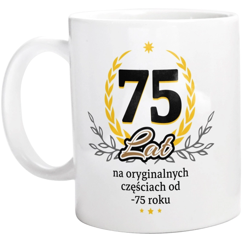 75 Na Oryginalnych Częściach Od 1948 Roku - Kubek Biały