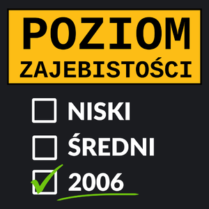 Poziom Za*Ebistości Urodziny 2005 - Damska Koszulka Czarna