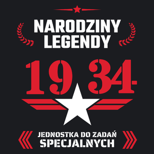 Narodziny Legendy -90 90 Lat - Damska Koszulka Czarna