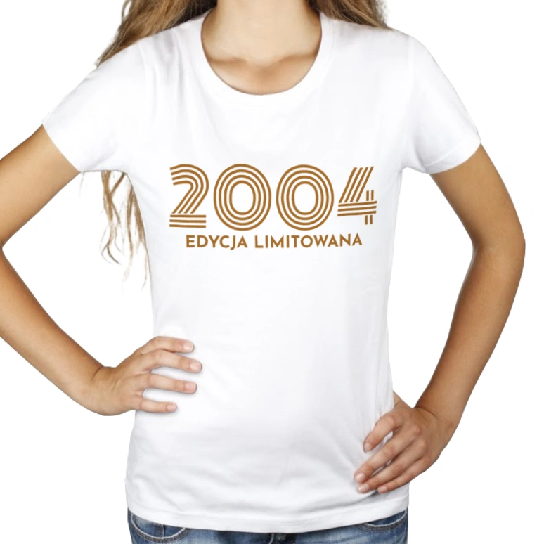 2003 Edycja Limitowana Urodziny 20 - Damska Koszulka Biała